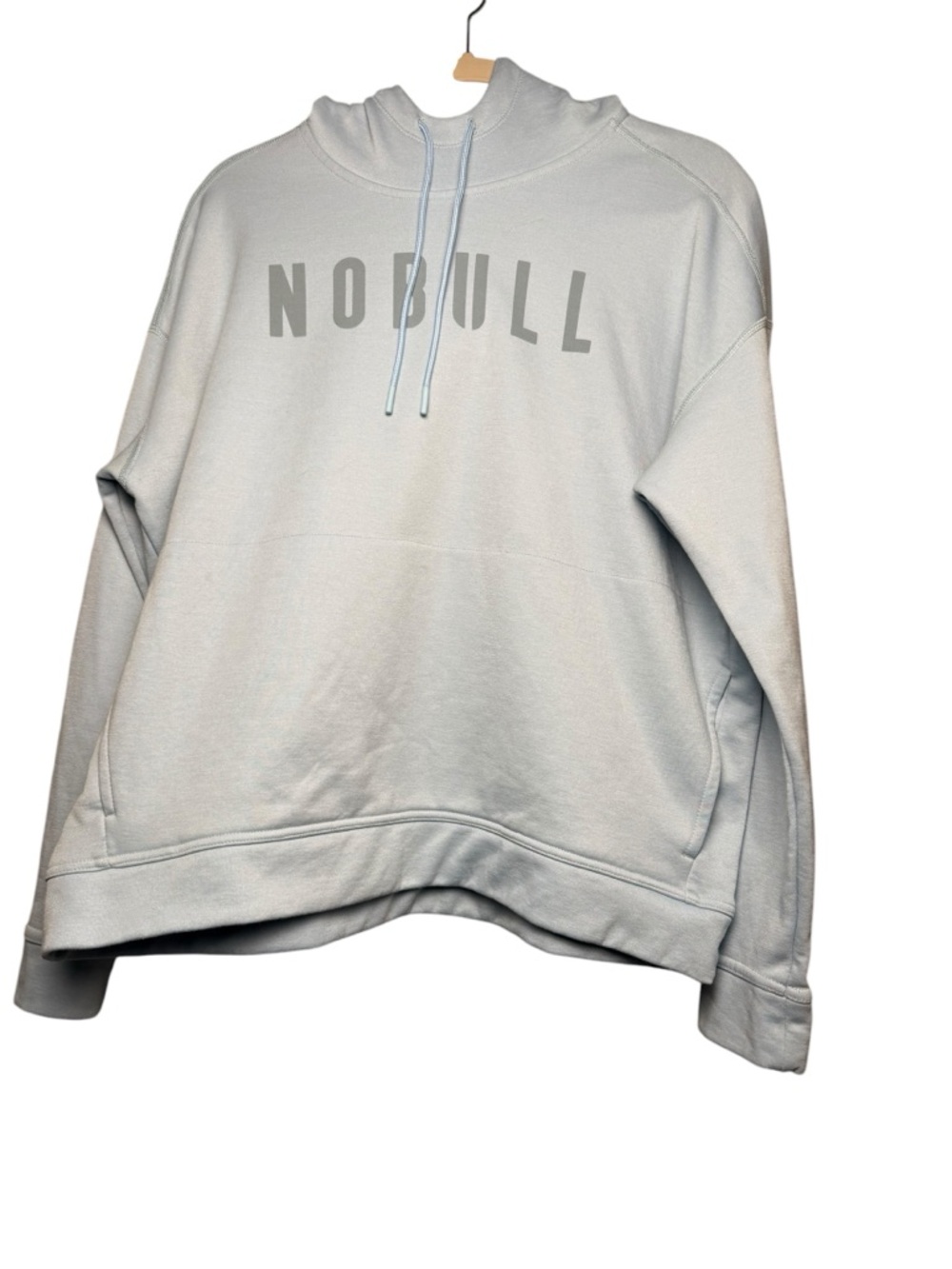 NOBULL Light Blue Premium Training Hoodie - women’s large - Picture 2 of 8
